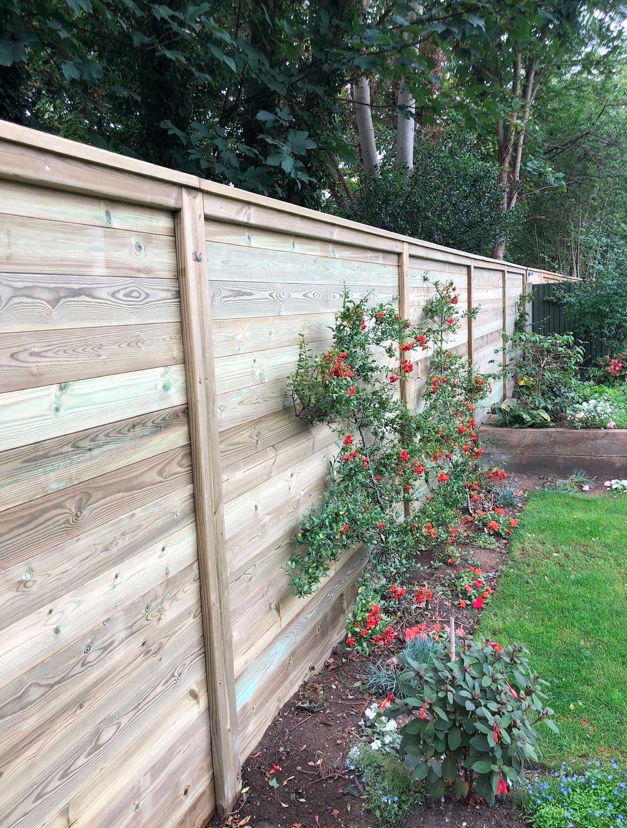 Acoustic fence installation